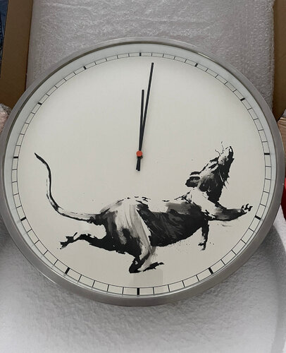 Rat clock hand finish van Banksy, Werk op papier te koop op Singulart