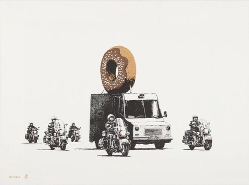 Donuts (Chocolate) van Banksy, Afdruk te koop op Singulart