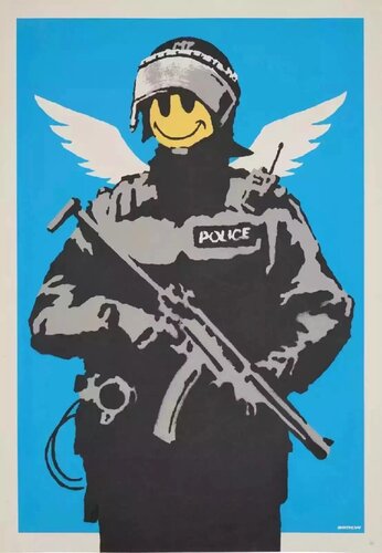 Flying Copper (Unsigned) van Banksy, Afdruk te koop op Singulart