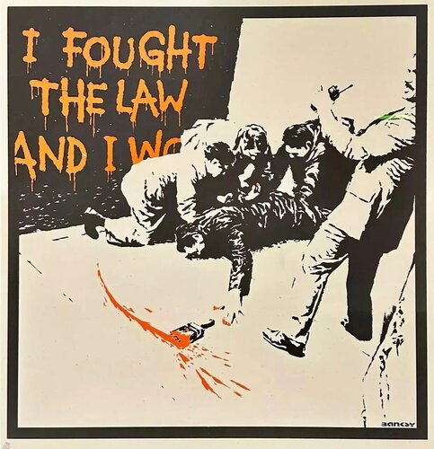 I Fought The Law (Unsigned) van Banksy, Afdruk te koop op Singulart