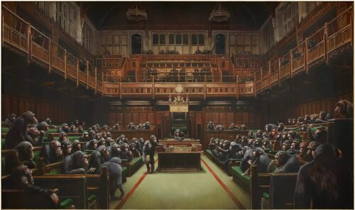 Monkey Parliament (Poster) by Banksy, Print for Sale on Singulart
