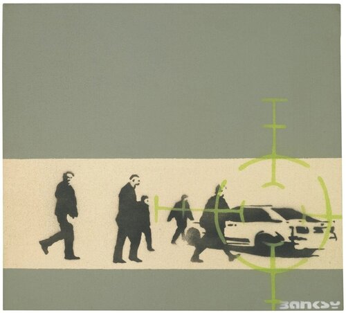 Precision Bombing van Banksy, Schilderij te koop op Singulart