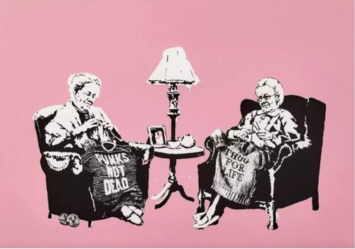 Grannies van Banksy, Afdruk te koop op Singulart