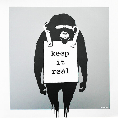 Keep It Real, Laugh Now LP (Silver) by Banksy, Print for Sale on Singulart