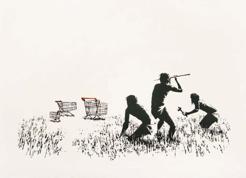 Trolleys (unsigned) van Banksy, Afdruk te koop op Singulart