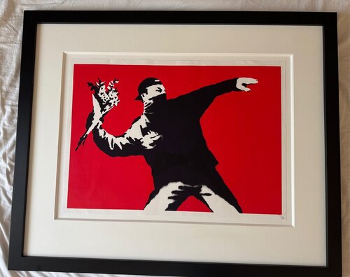 Love is in the Air de Banksy, Impresión a la venta en Singulart