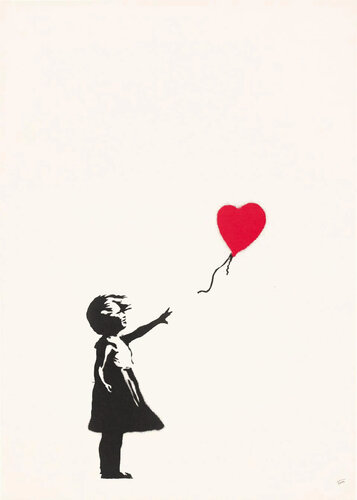 Girl With A Balloon (unsigned) by Banksy, Print for Sale on Singulart