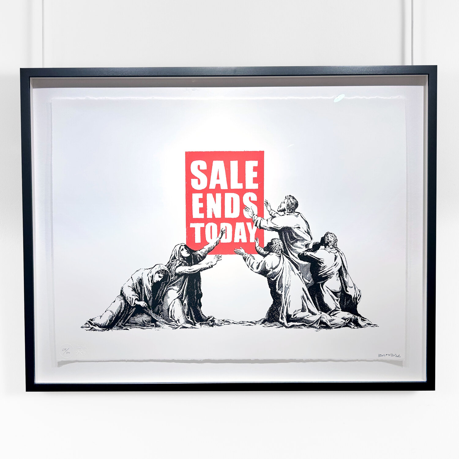 Sale Ends Today (V2) - signed Banksy Stampa in vendita