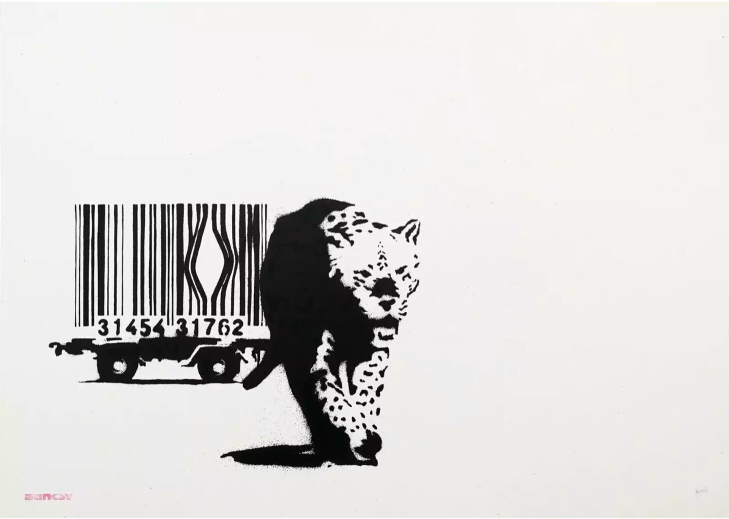 Barcode (Unsigned) Banksy Stampa in vendita