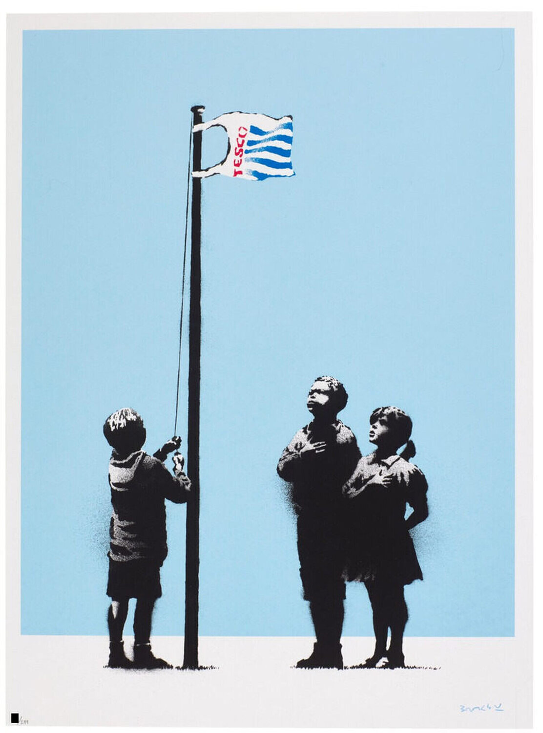 Very Little Helps (Signed) Banksy Afdruk te koop