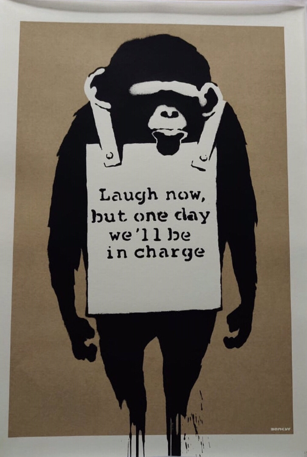 Laugh Now Banksy Afdruk te koop