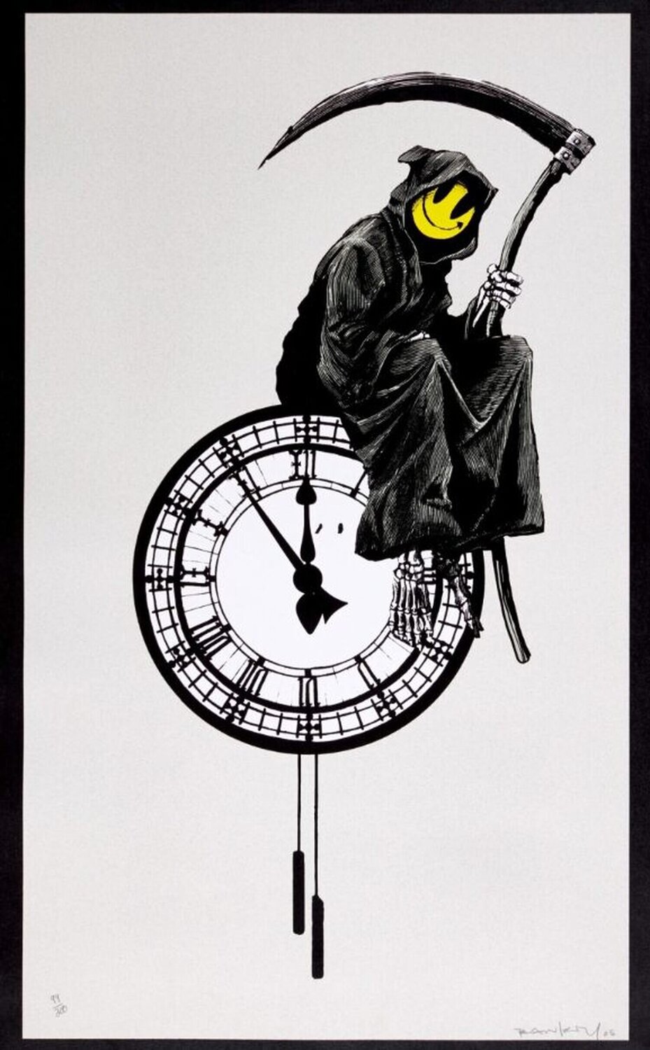 Grin Reaper (Signed) Banksy Stampa in vendita