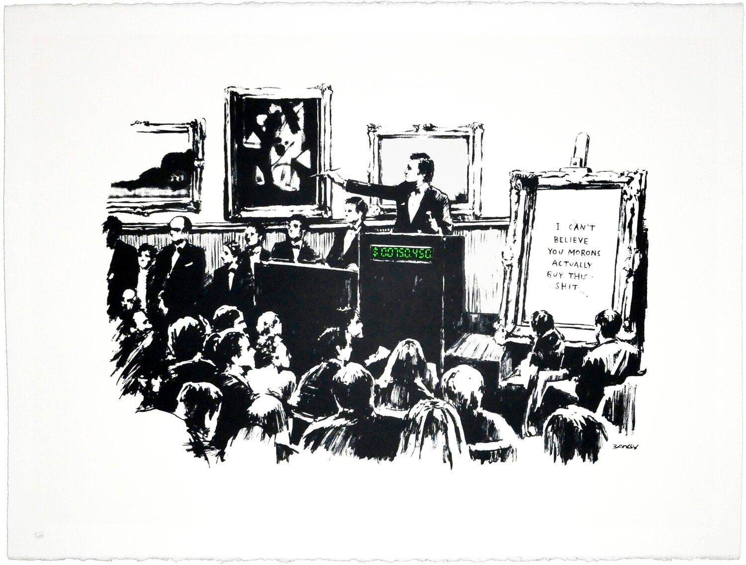 Morons (Unsigned) Banksy Stampa in vendita