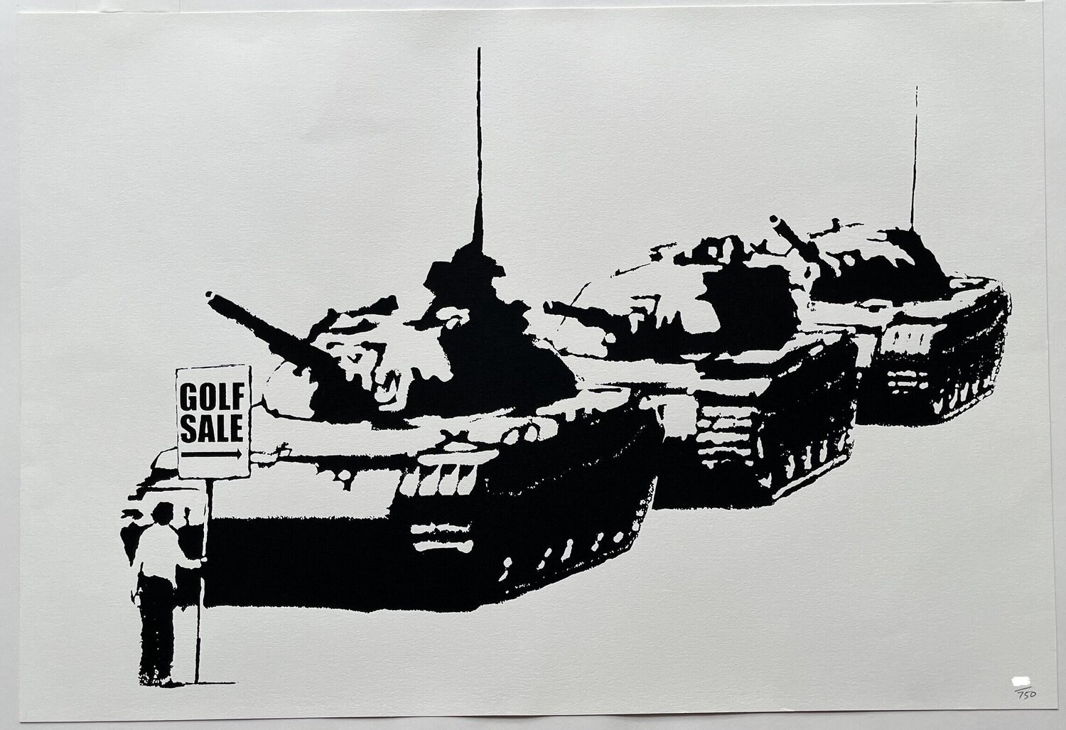 Golf Sale (Unsigned) Banksy Afdruk te koop