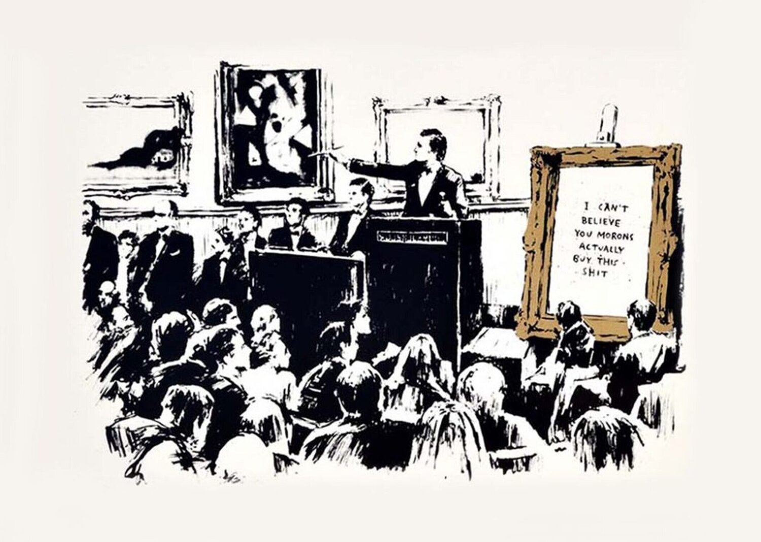 Morons (LA Edition) Banksy Print for sale