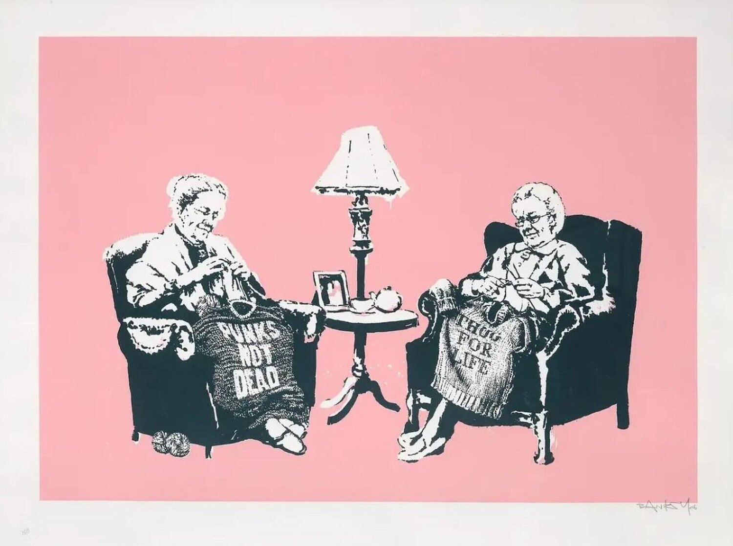 Grannies (Signed) Banksy Print for sale