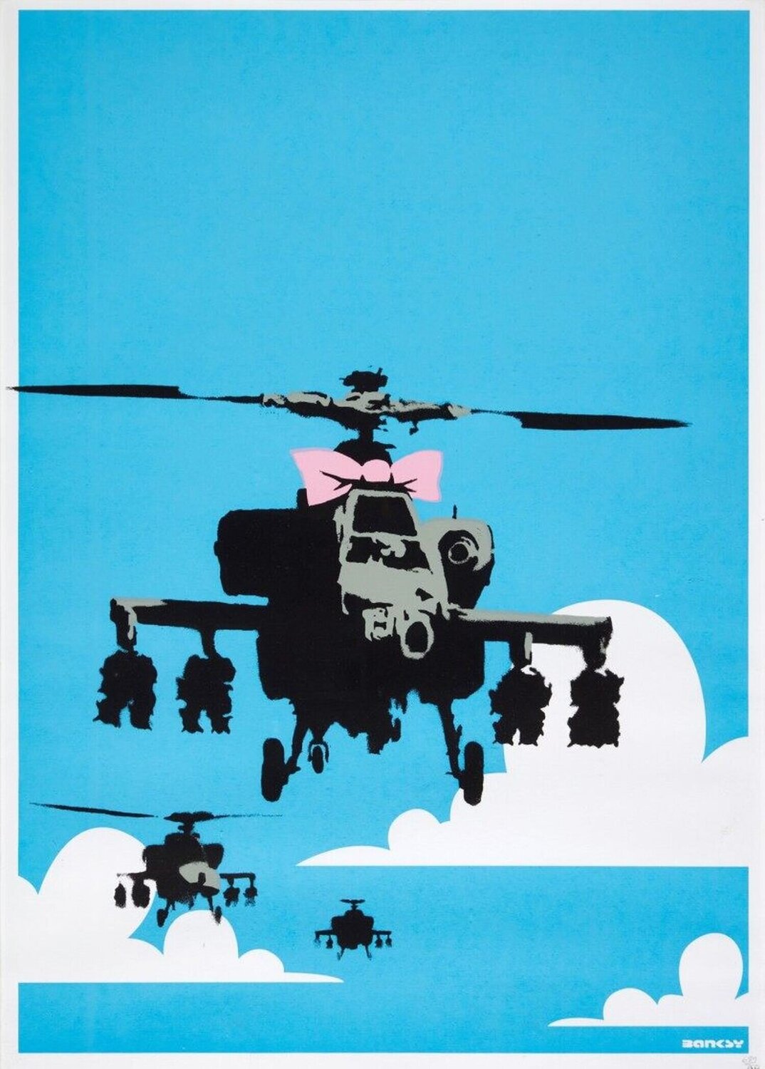 Happy Choppers (Signed) Banksy Print for sale