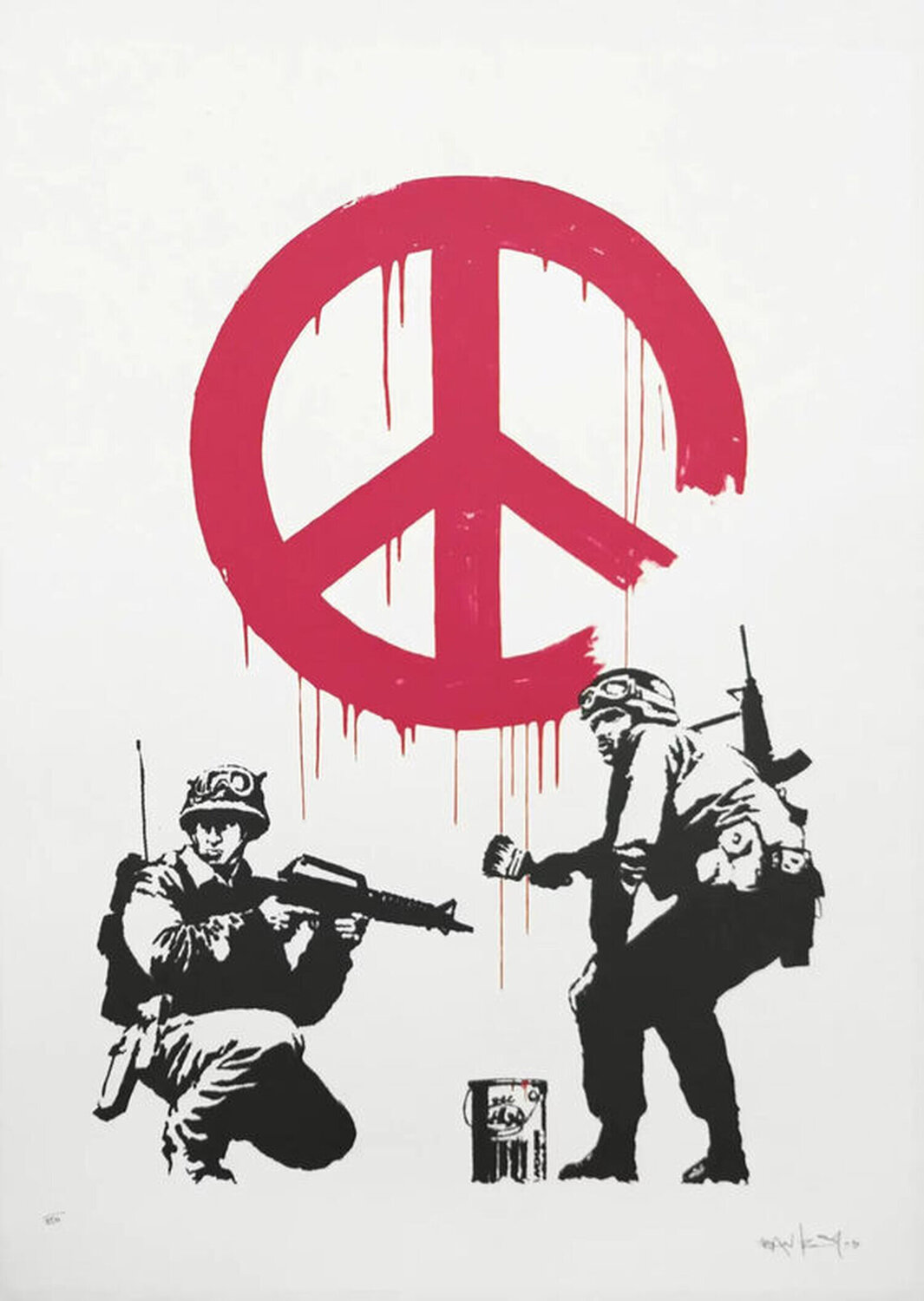 CND Soldiers (Signed) Banksy Print for sale