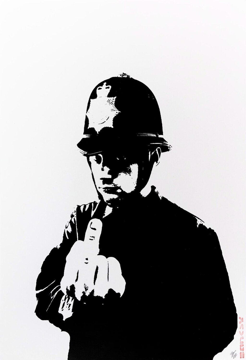 Rude Copper Banksy Druck zu verkaufen