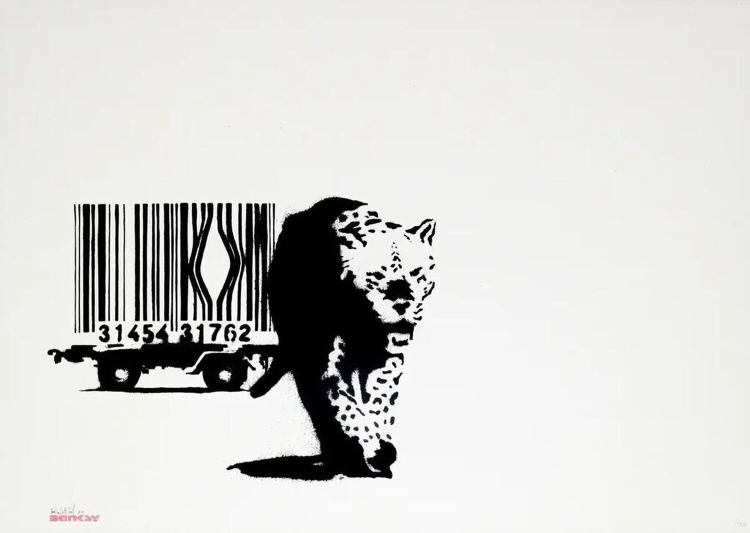 Barcode (Signed) Banksy Afdruk te koop