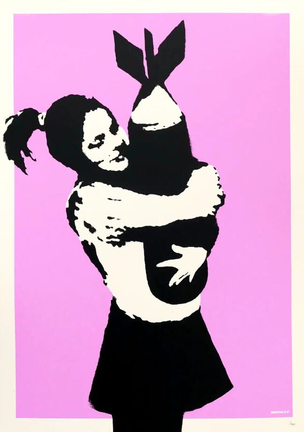 Bomb Hugger Banksy Stampa in vendita