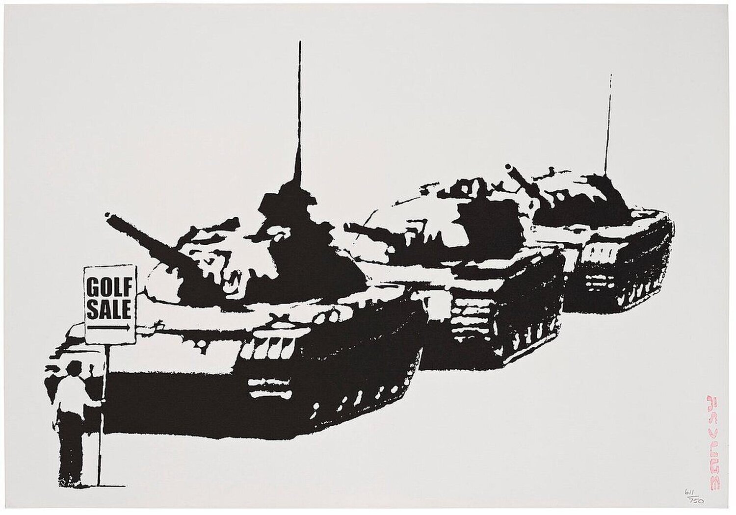 Golf Sale (Signed) Banksy Stampa in vendita
