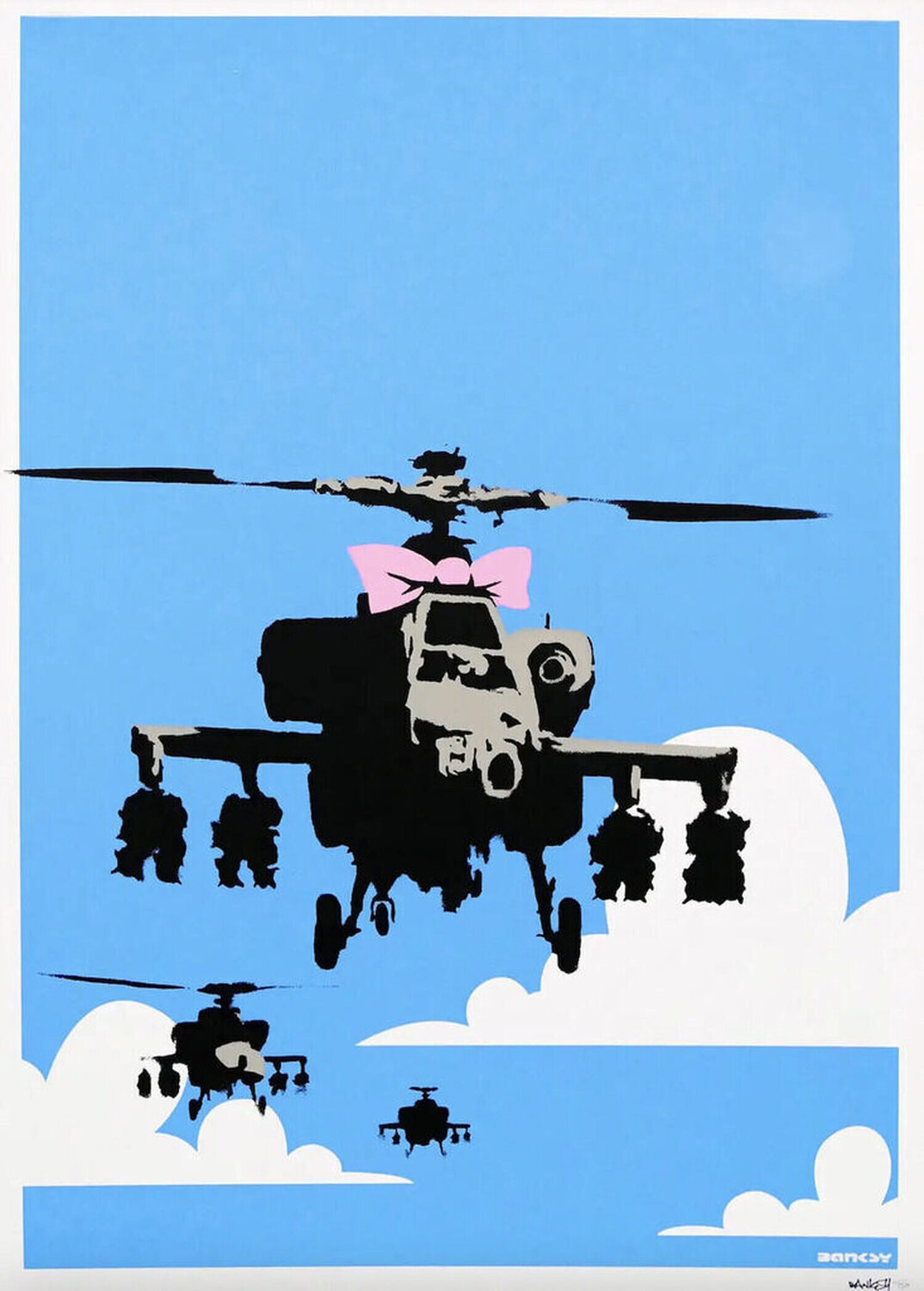 Happy Choppers Banksy Afdruk te koop