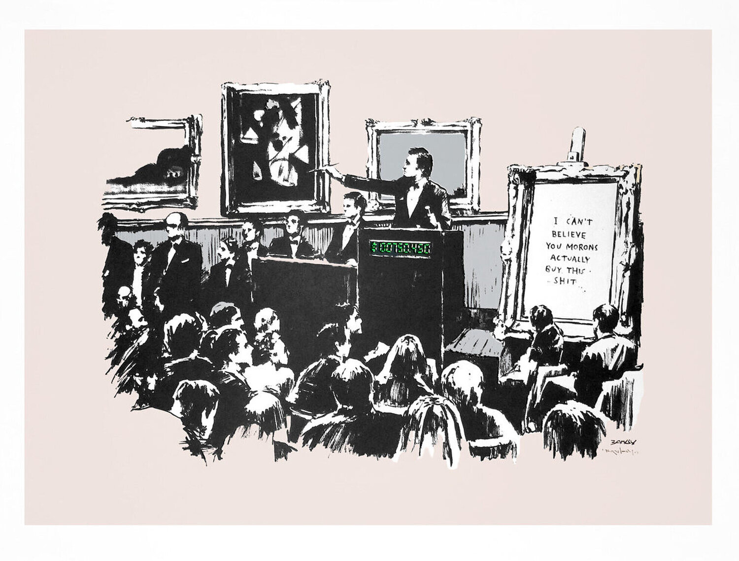 Morons (Unsigned) Banksy Afdruk te koop