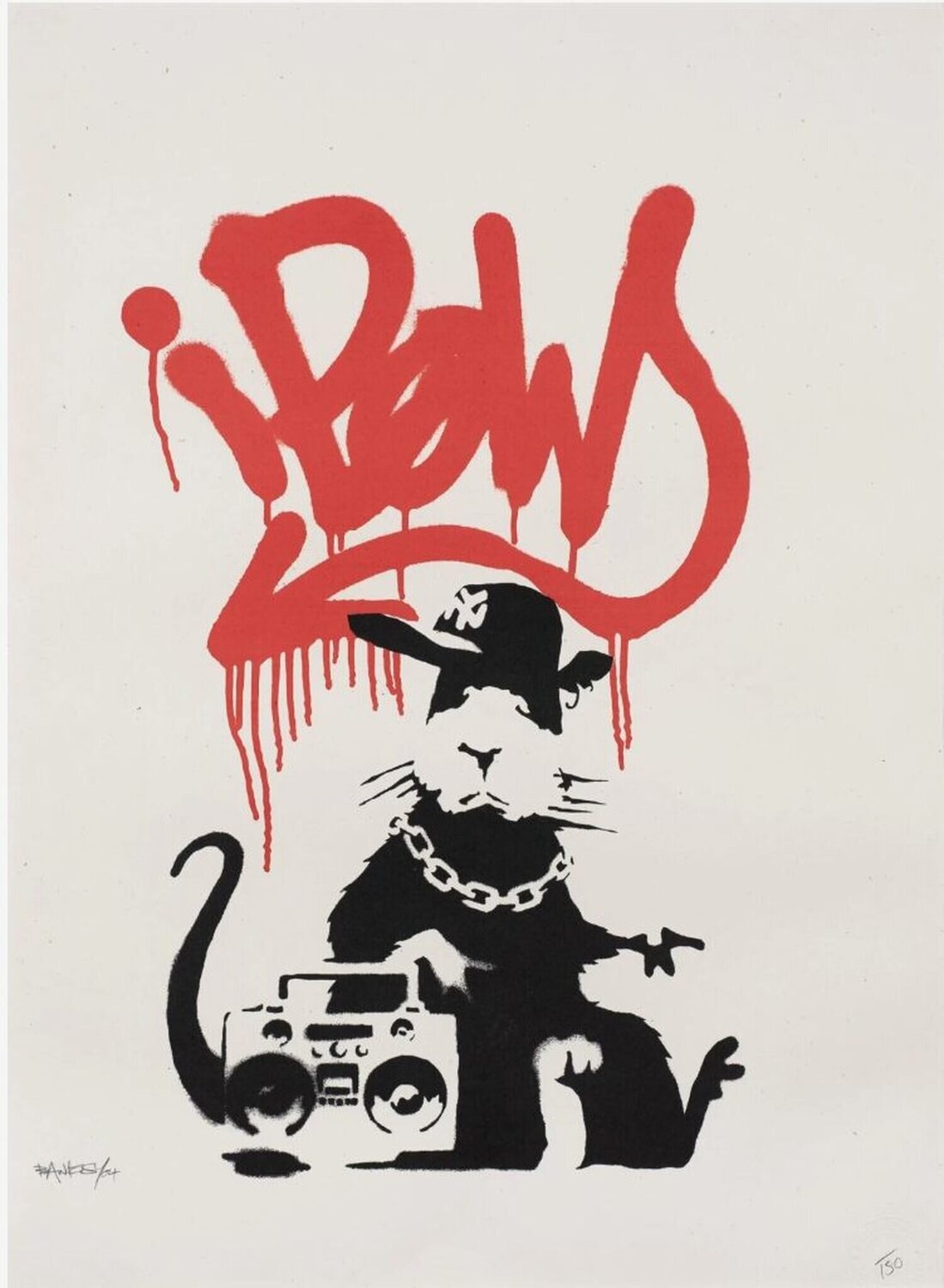 Gangsta Rat (Signed) Banksy Print for sale