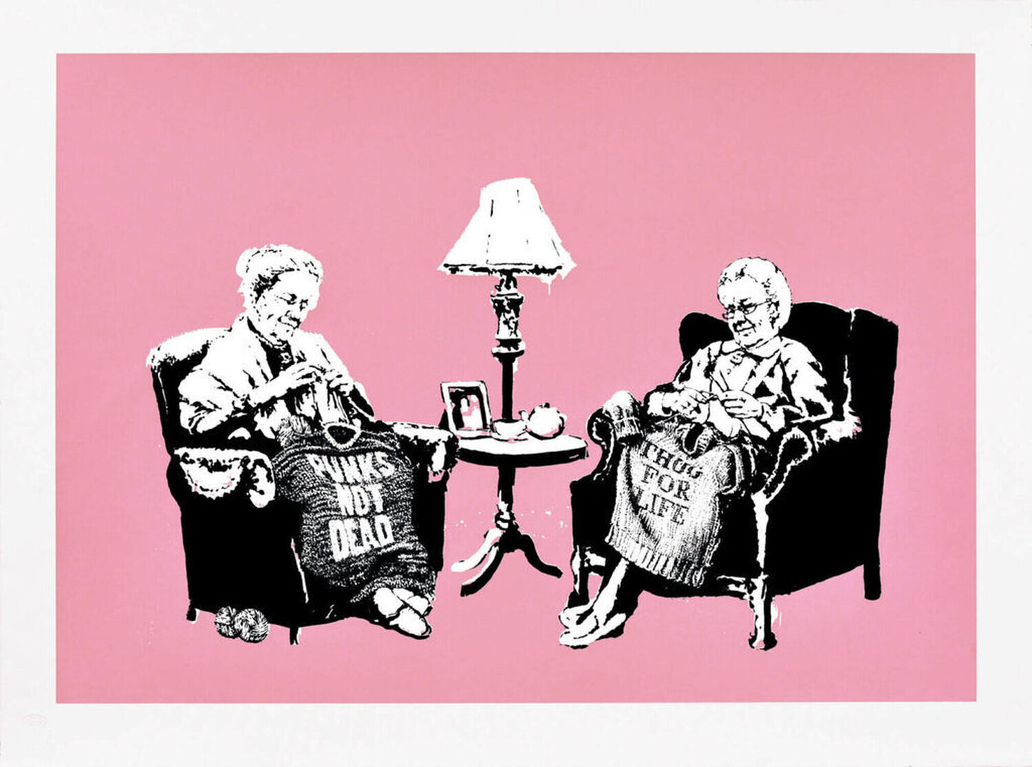 Grannies Banksy Print for sale