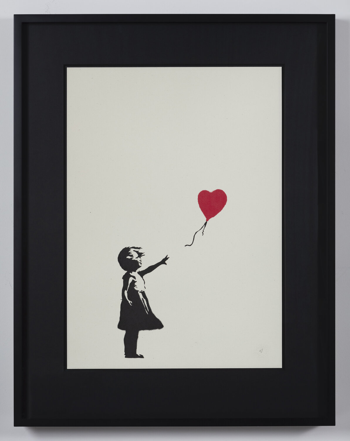 Girl with Balloon (Heart) Banksy Druck zu verkaufen