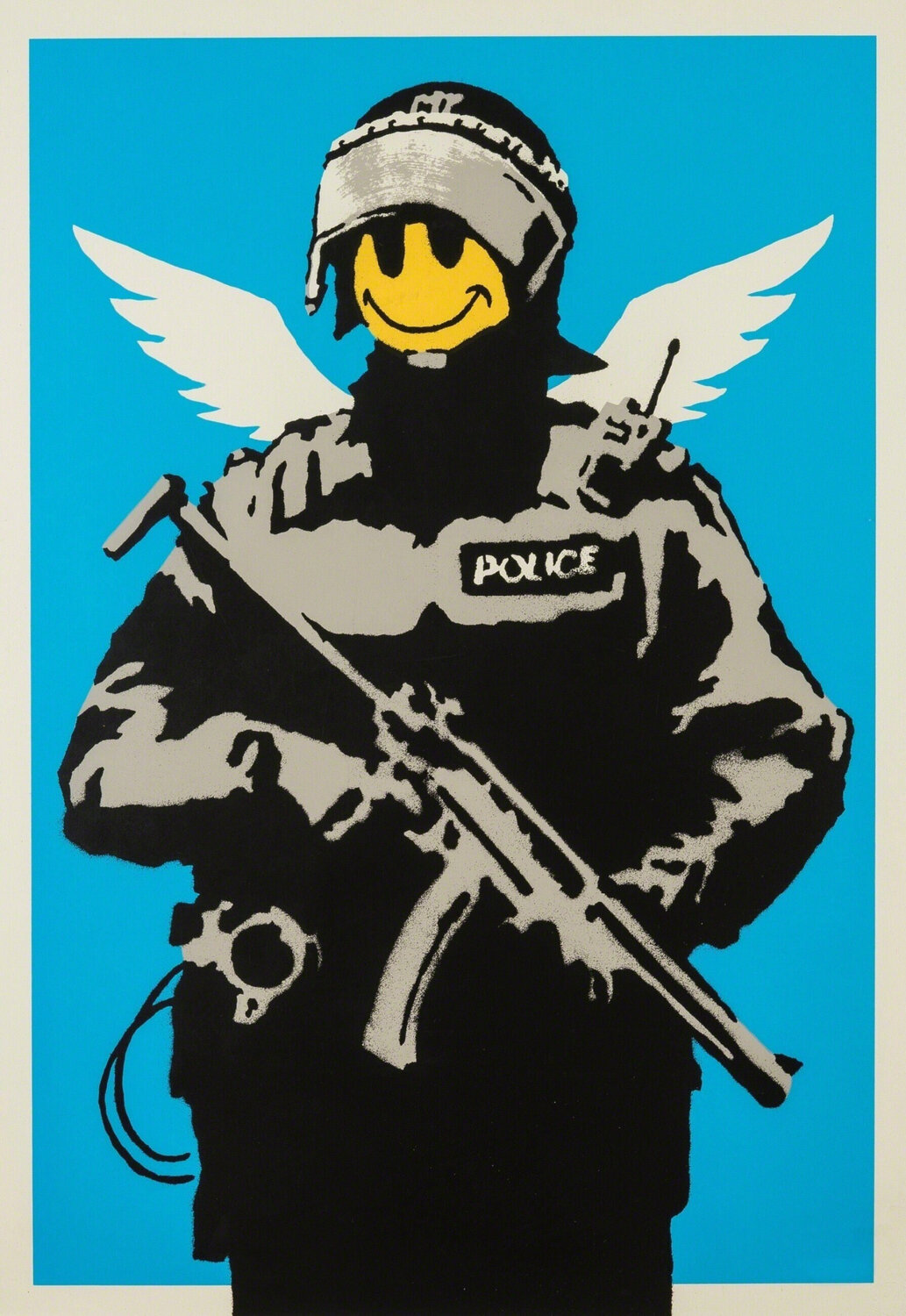 Flying Copper (Unsigned) Banksy Print for sale