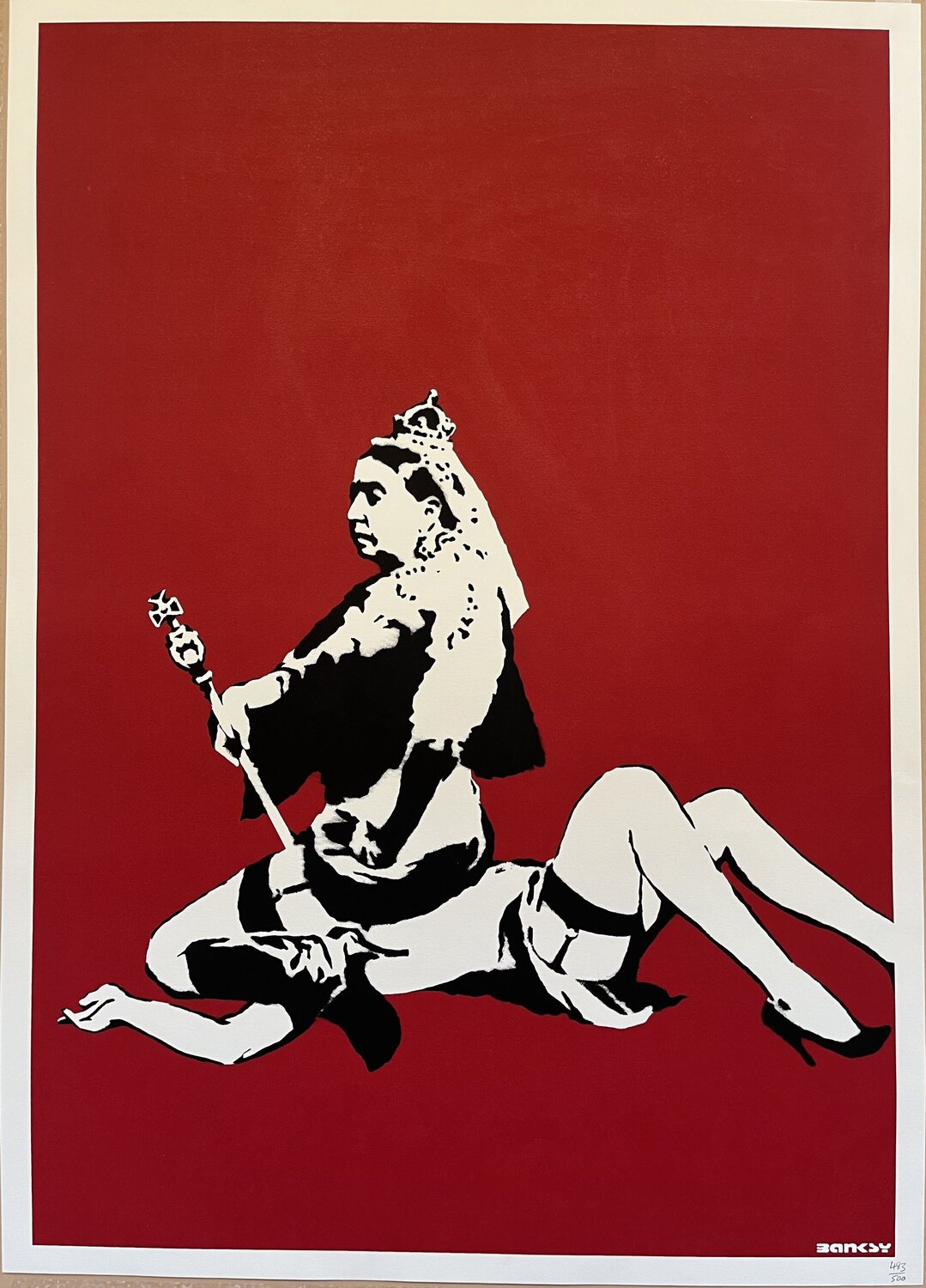 Queen Vic (Unsigned) Banksy Print for sale