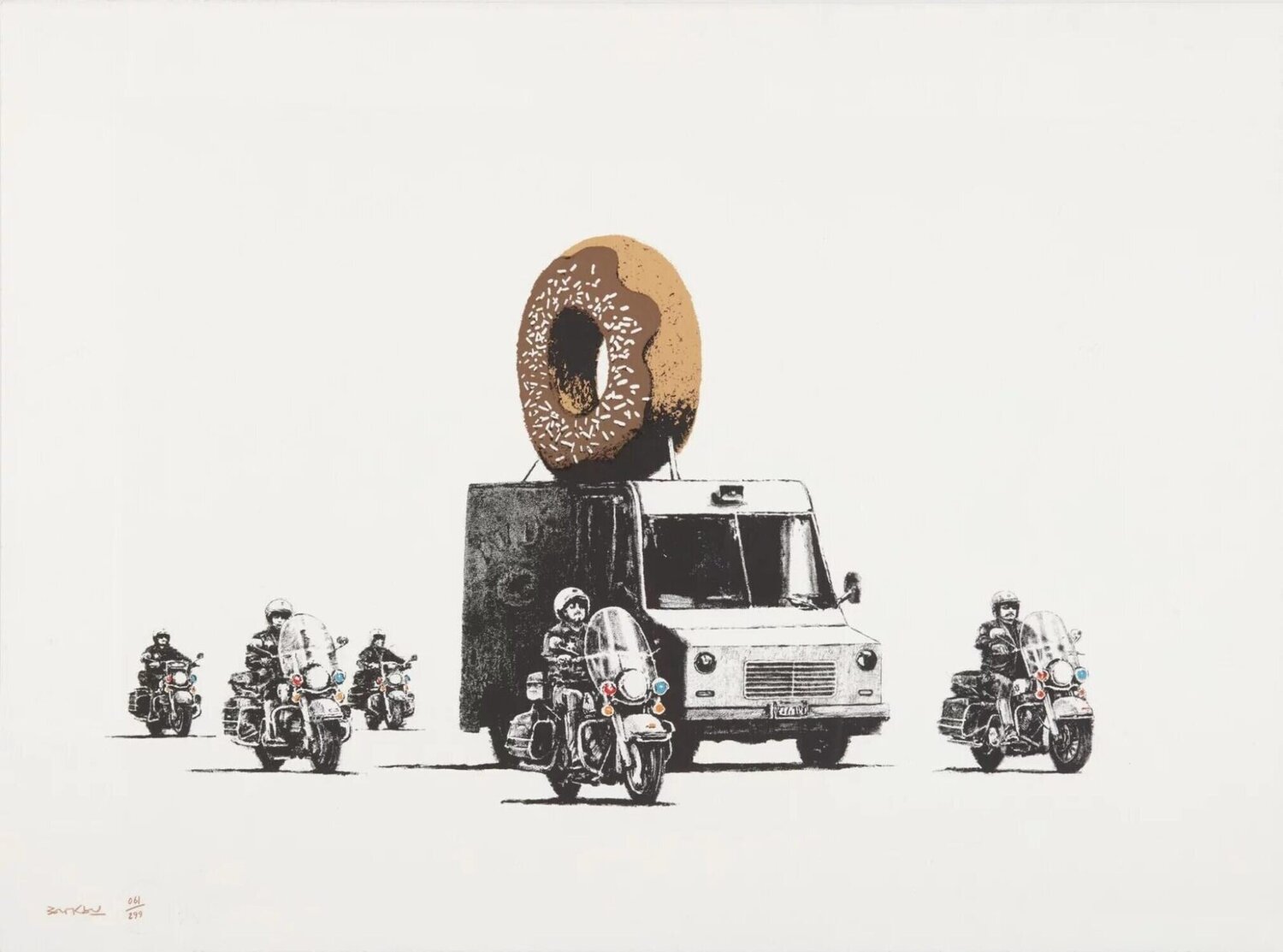 Donuts (Chocolate) Banksy Stampa in vendita