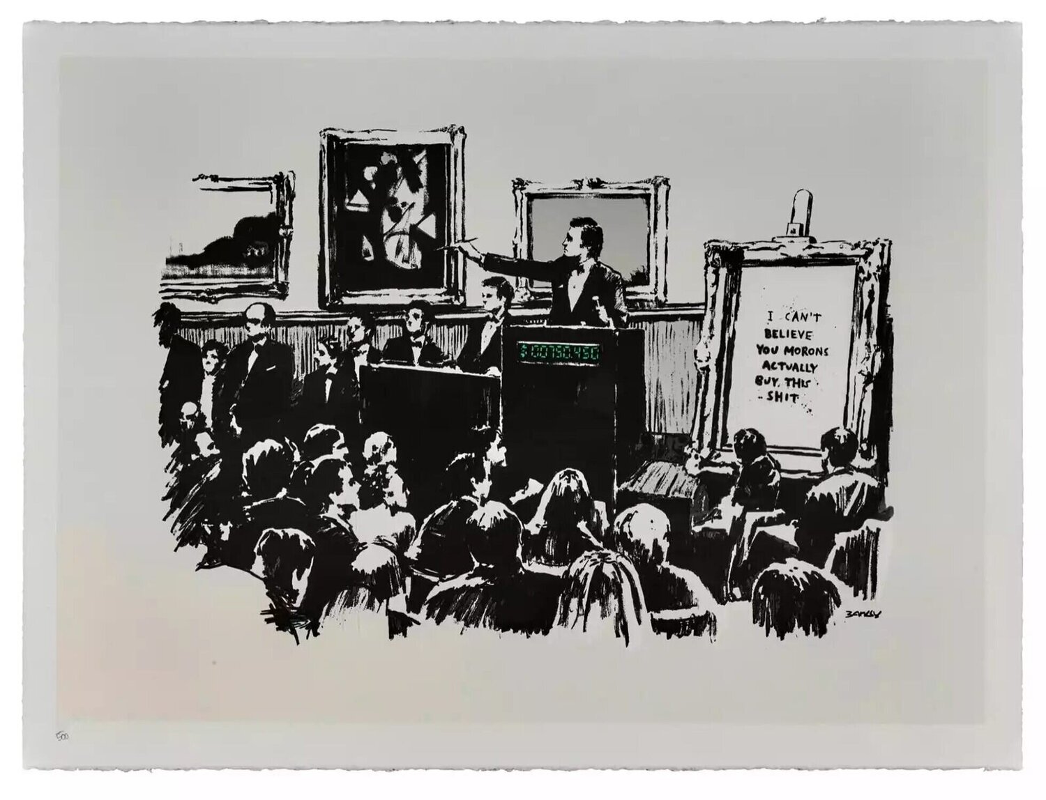 Morons (Unsigned) Banksy Afdruk te koop