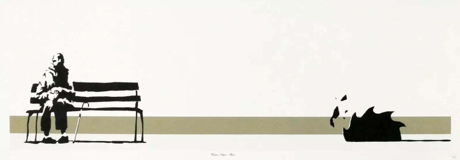 Western Super Mare (Unsigned) Banksy Print for sale