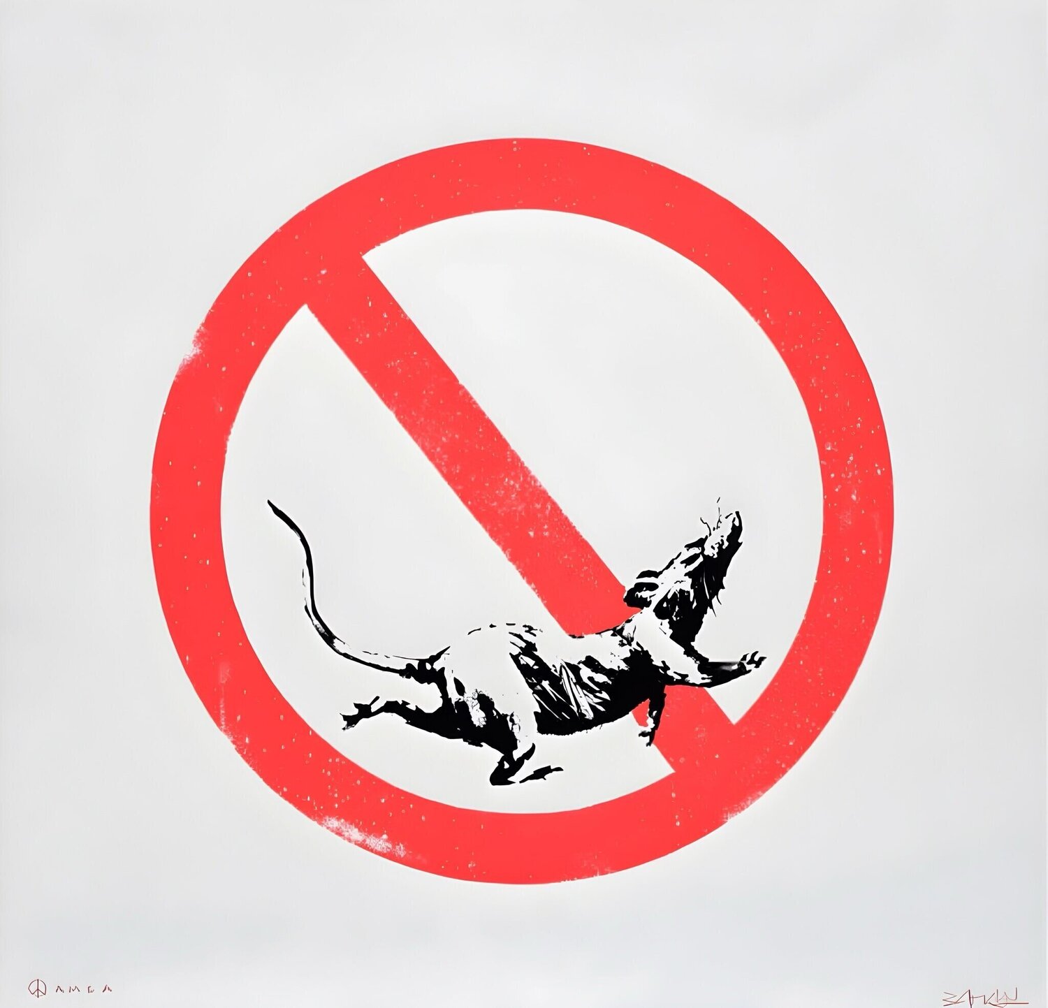 Rat Race Banksy Druck zu verkaufen
