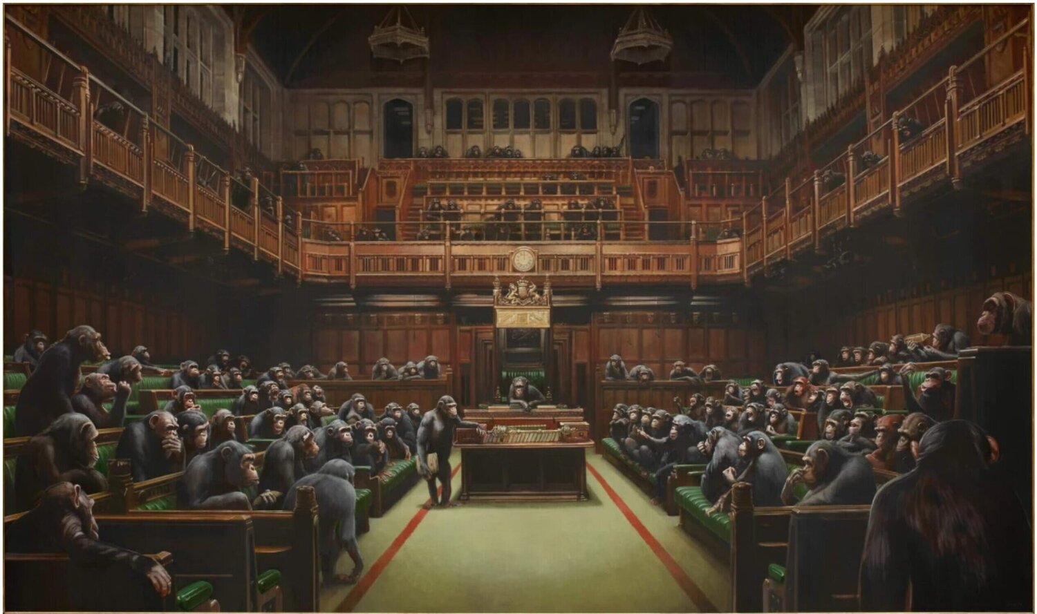 Monkey Parliament (Poster) Banksy Stampa in vendita