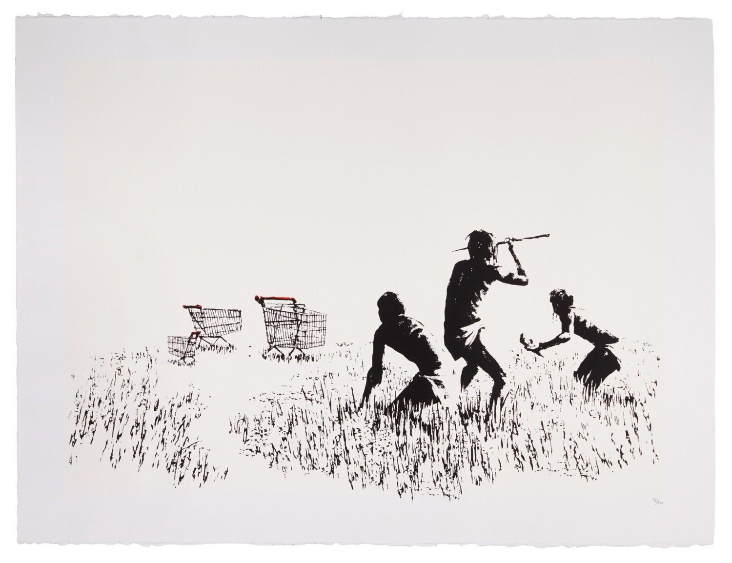 Trolley Hunters (unsigned) Banksy Print for sale