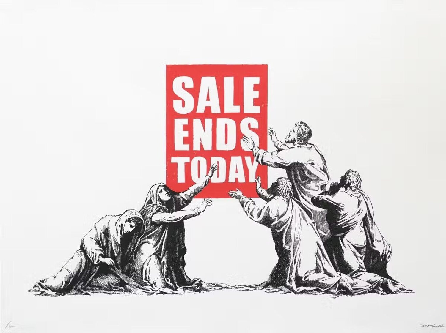 Sale Ends (V2) Banksy Print for sale