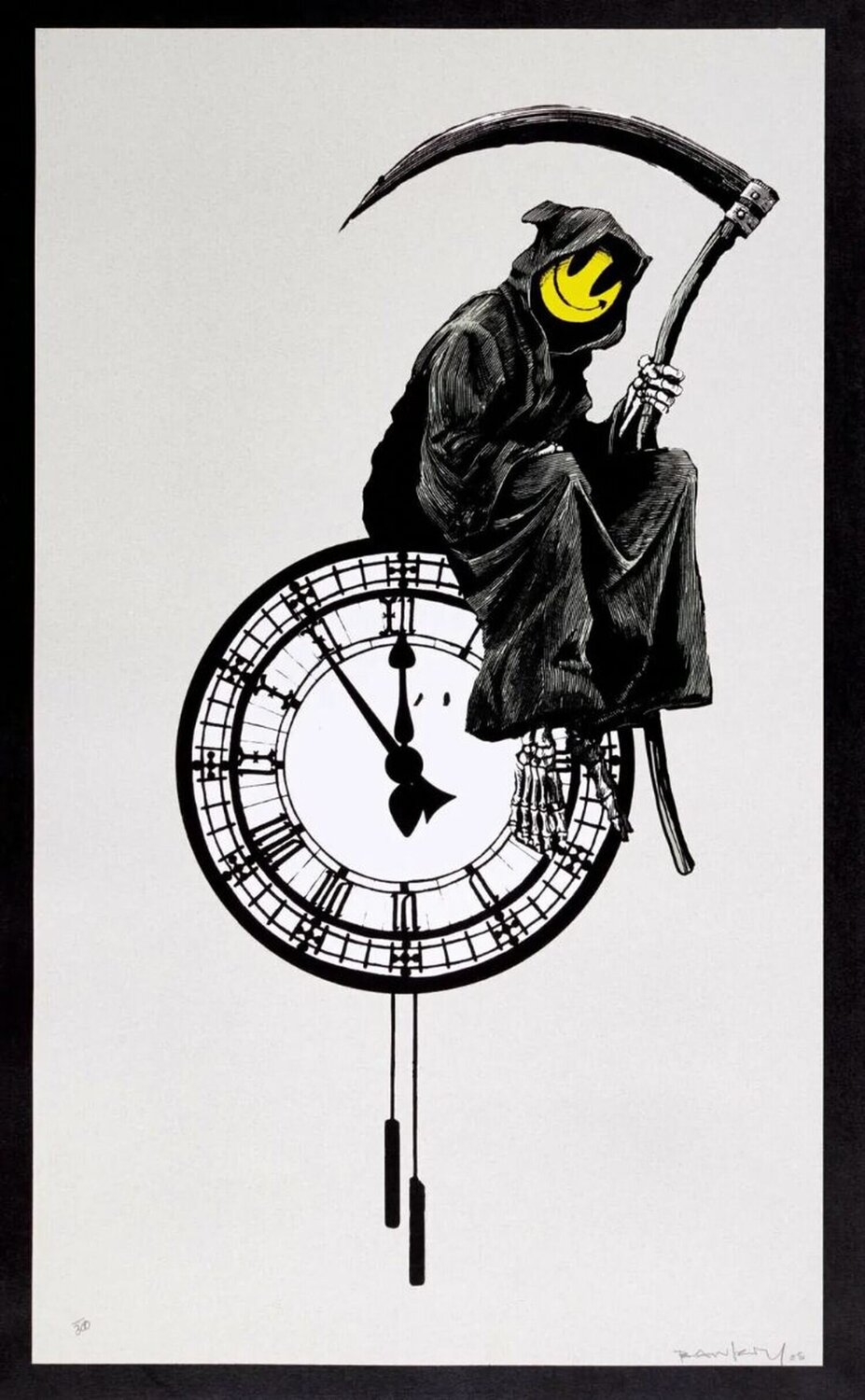 Grin Reaper Banksy Afdruk te koop