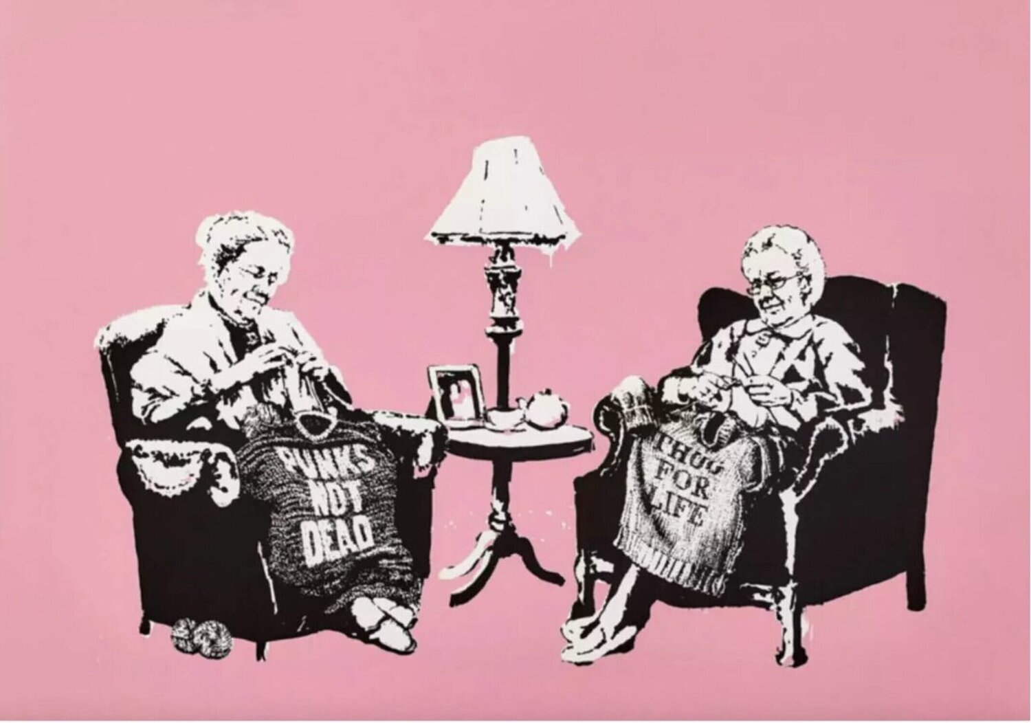 Grannies Banksy Afdruk te koop