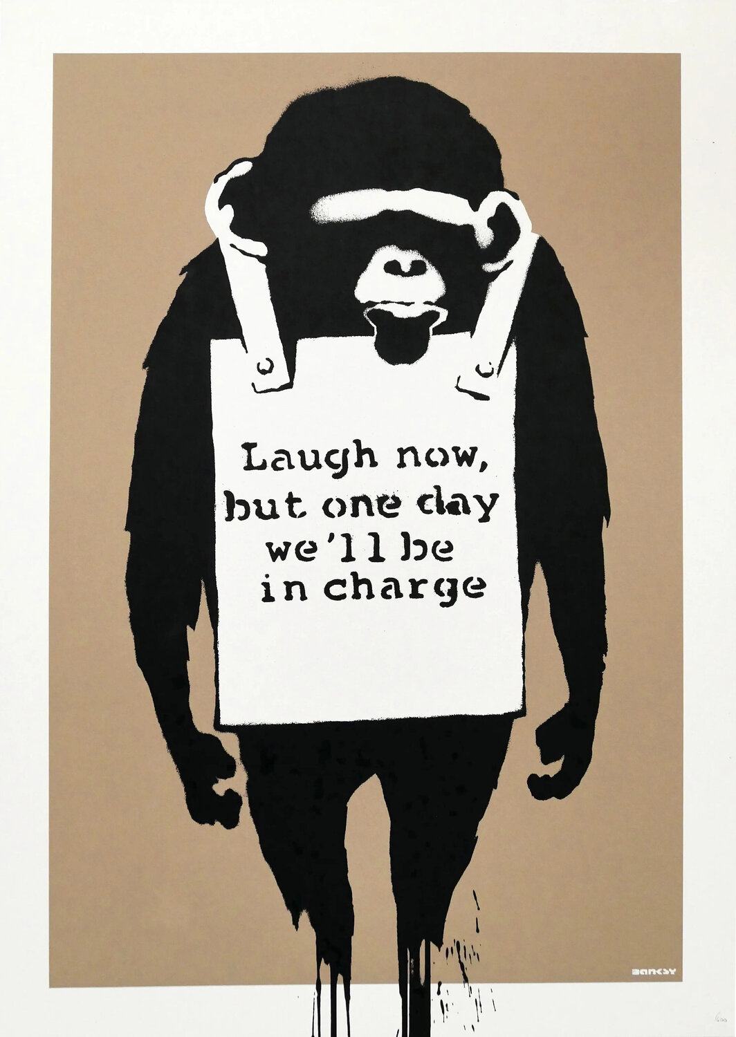 Laugh Now (unsigned) Banksy Afdruk te koop