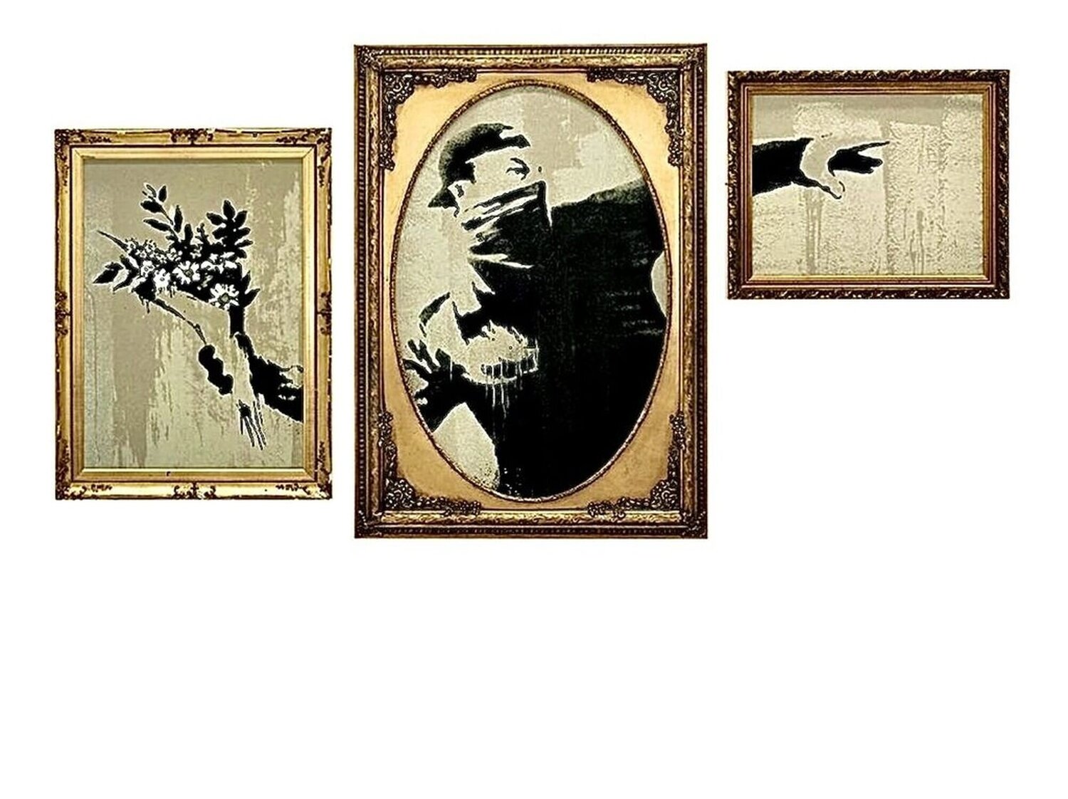 Thrower Banksy Originalgemälde zu verkaufen