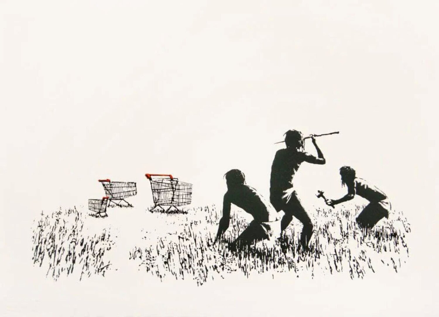 Trolleys (unsigned) Banksy Afdruk te koop