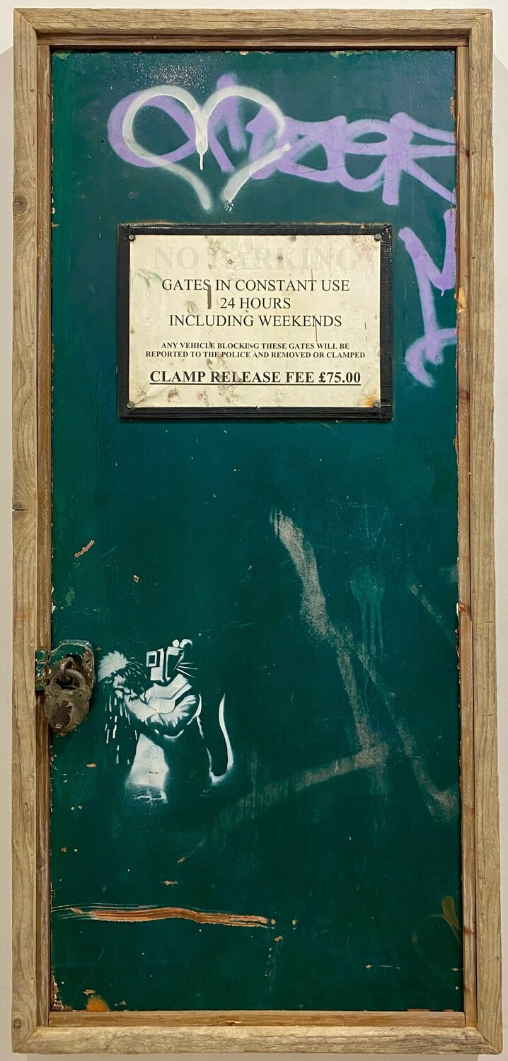 Padlock Cutter Rat Banksy Originalgemälde zu verkaufen