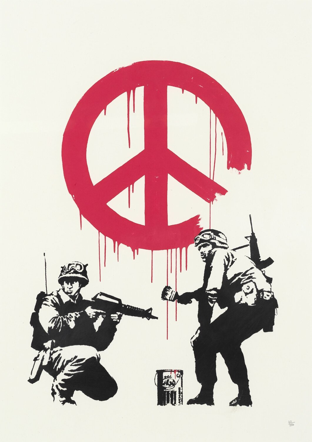 CND Soldiers Banksy Print for sale