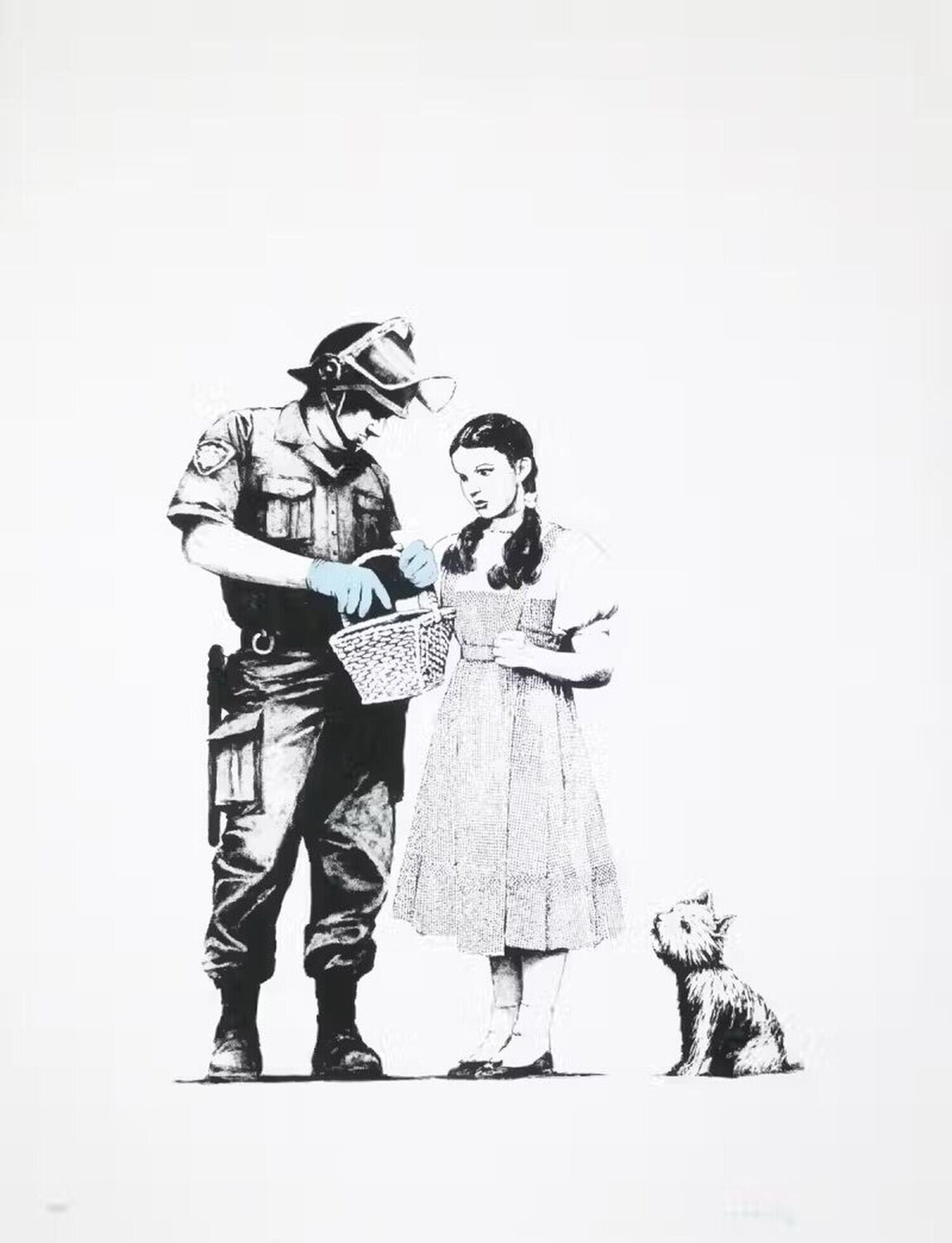 Stop and Search Banksy Print for sale