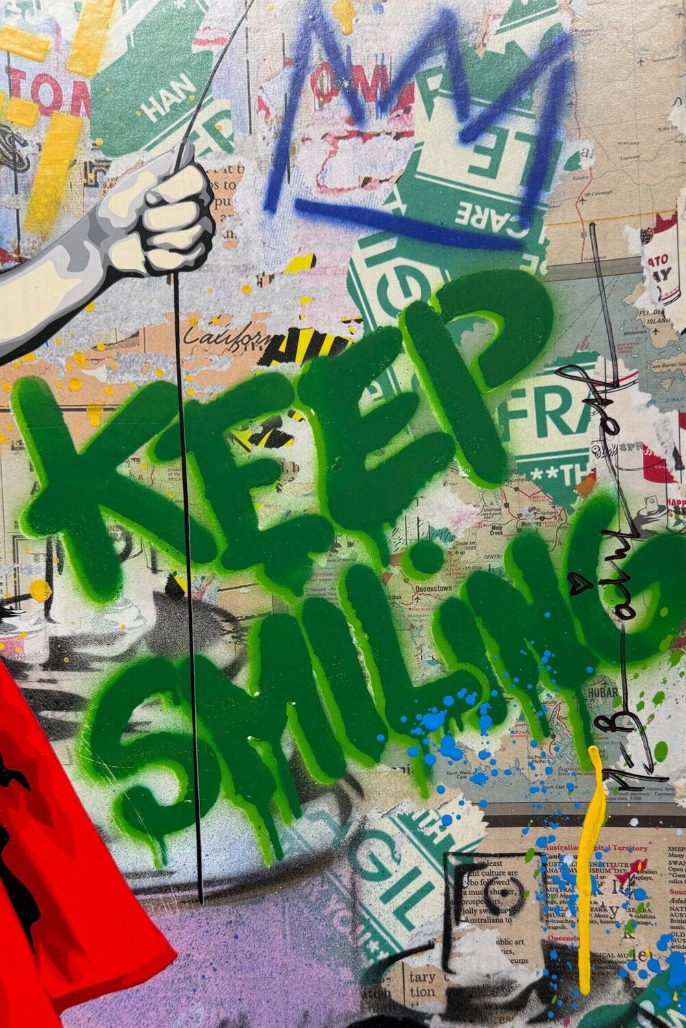 Beautiful Girl Red🎈UNIQUE 🎈2024 by Mr. Brainwash (2024) Painting