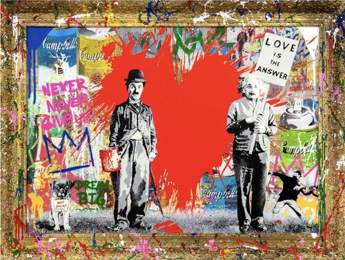 Juxtapose van Mr. Brainwash, Andere media te koop op Singulart